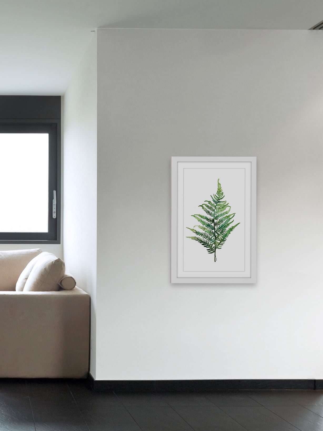 "Fern 2" Framed Painting Print