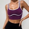 thumbnail image 2 of Wang6 Womens Cropped Ribbed Workout Tank Tops Causal Sleeveless Slim Yoga Tops Summer Spaghetti Strap Running Gym Athletic Short T-Shirts 0520liPP2 XS, 2 of 4