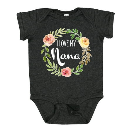 

Inktastic I Love My Nana- Flower Circle Gift Baby Boy or Baby Girl Bodysuit