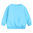 thumbnail image 4 of Off The Shoulder Sweater Toddler Baby Boy Girl Pullover Sweatshirt, Solid Color Infant Crewneck Kids Cotton Premium Bottom Fork Warm, 4 of 8