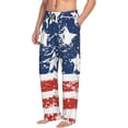thumbnail image 6 of Logiee USA Colors Stripes1 Print Pajama Pants for Men,Men’s Pajama Bottoms,Mens PJ Pants with Pockets & Button Fly-Large, 6 of 6