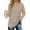 Khaki, variant on Rosvigor Blouses for Women Dressy Long Sleeve Shirts Casual Fall Tops Winter Tunic with Pleats