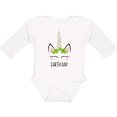 thumbnail image 3 of Inktastic Unicorn Earth Day Girls Long Sleeve Baby Bodysuit, 3 of 5