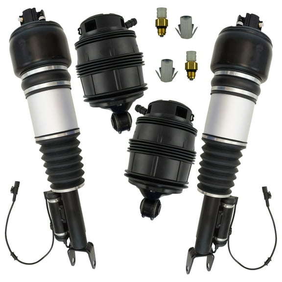 TRQ Front & Rear Air Shocks & Spring Kit for Mercedes New PAA32211 Fits select: 2006 MERCEDES-BENZ E 350 WAGON, 2003-2005 MERCEDES-BENZ E 320