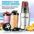 thumbnail image 3 of NutriChef Professional Home Kitchen Blender - Digital Countertop Power Pro Blender with Pulse Blend, 10 and 24 Oz Cups, 3 of 8