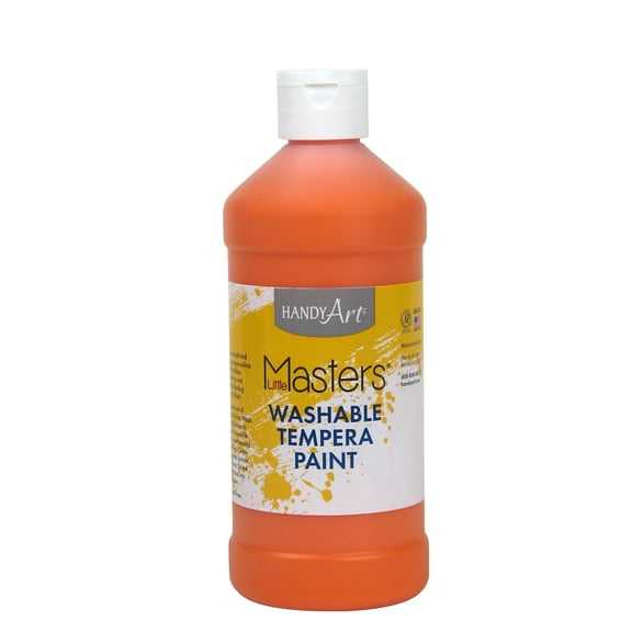 Little Masters™ Washable Paint, Orange, 16 oz., Set of 12 bottles