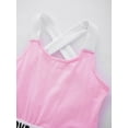 thumbnail image 5 of YIZYIF Girls Criss Cross Shoulder Straps A-line Athletic Dress Workout Exercise Sports Outfit Pink 12, 5 of 7