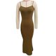 thumbnail image 3 of Vestido largo con tirantes finos de verano,Vestido largo con tirantes finos de mujer Vestido largo con tirantes finos de mujer Vestido largo con tirantes finos de mujer Los mejores materiales, 3 of 3