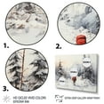 thumbnail image 3 of Designart "Arctic Hike Alaska I" Winter Landscape Floater Framed Canvas Art Print, 3 of 7