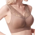 thumbnail image 3 of DuoJiaJ Lace Women's Seamless Bra Soft Full Coverage Everyday T-Shirt Bra Yellow, 3 of 3