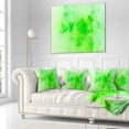 thumbnail image 2 of Designart Bright Green Starry Fractal Sky - Abstract Throw Pillow - 18x18, 2 of 4
