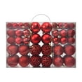 thumbnail image 4 of Juego de adornos de bolas navideñas, suministros para fiestas, manualidades, colgantes reutilizables para interiores Rojo, 4 of 9