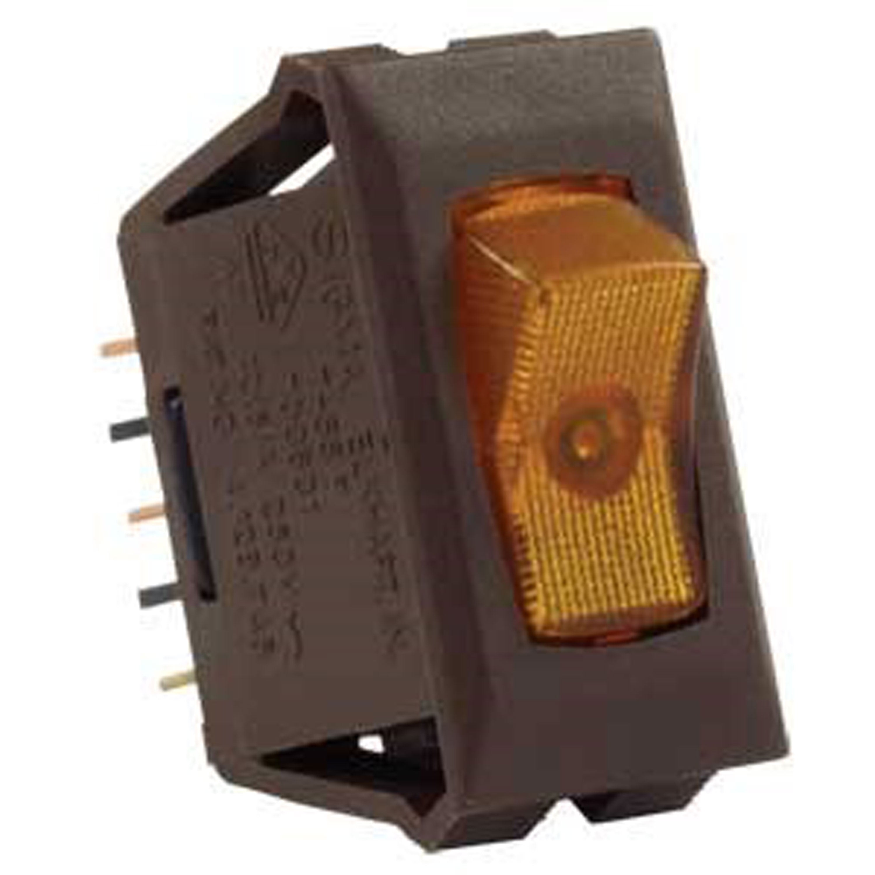 JR Products 12545 Illuminated 12V On/Off Switch - Amber/Brown - Walmart.com
