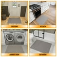 thumbnail image 4 of Ottomanson Solid Indoor Doormat 2'3" x 3' - Non Slip Low Pile Area Rug for Entryway, Gray, 4 of 11