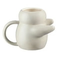 thumbnail image 4 of Mainstays 15.89 oz Gray Sculpted Hug Earthenware Mug, 4 of 7