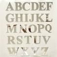 thumbnail image 1 of Acrylic Mirror Wall Stickers 26 Alphabet English Letters DIY Decor Mural Silver, 1 of 5