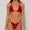 Red, variant on HaoXianJian 2 Piece Women's Swimsuits Bikinis Bathing Suit Thong Low Waisted V Neck Swimwear 2025 Swim Suit