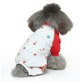 thumbnail image 4 of Rewera Dog Pajamas for Small Dogs Soft Puppy Onesie Cat Jumpsuit Comfortable Pet Clothes (Red), 4 of 5