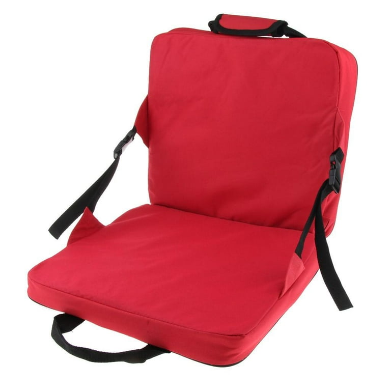 XCEL Portable Stadium Seat Pad Cushions 4 Pack - Foam Rubber