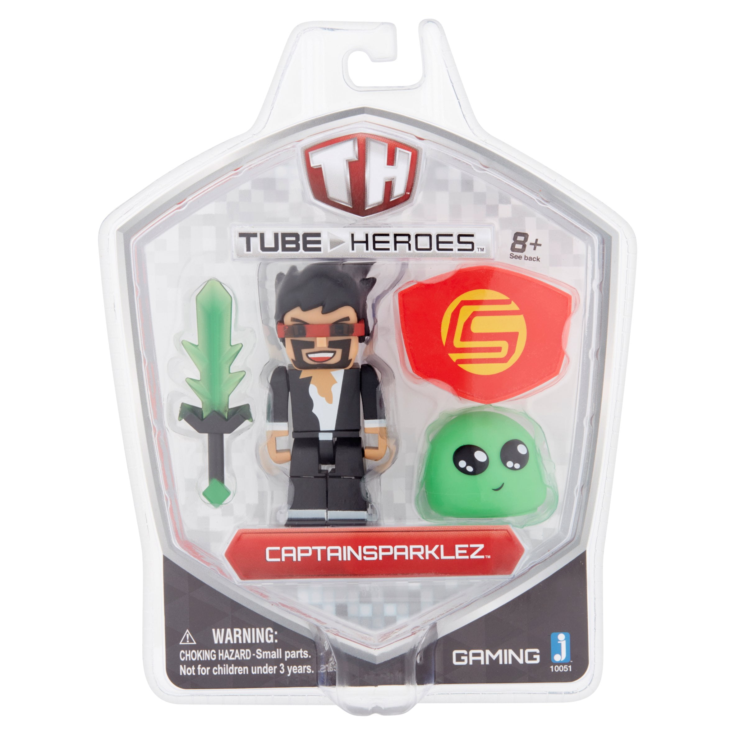 Tube Heroes Captain Sparklez Figure Gaming Pack Fore Minecraft Players 