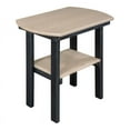 thumbnail image 2 of American Furniture Classics Model 525WWBK Oval End Table in Weatherwood with a Black Base, 2 of 5