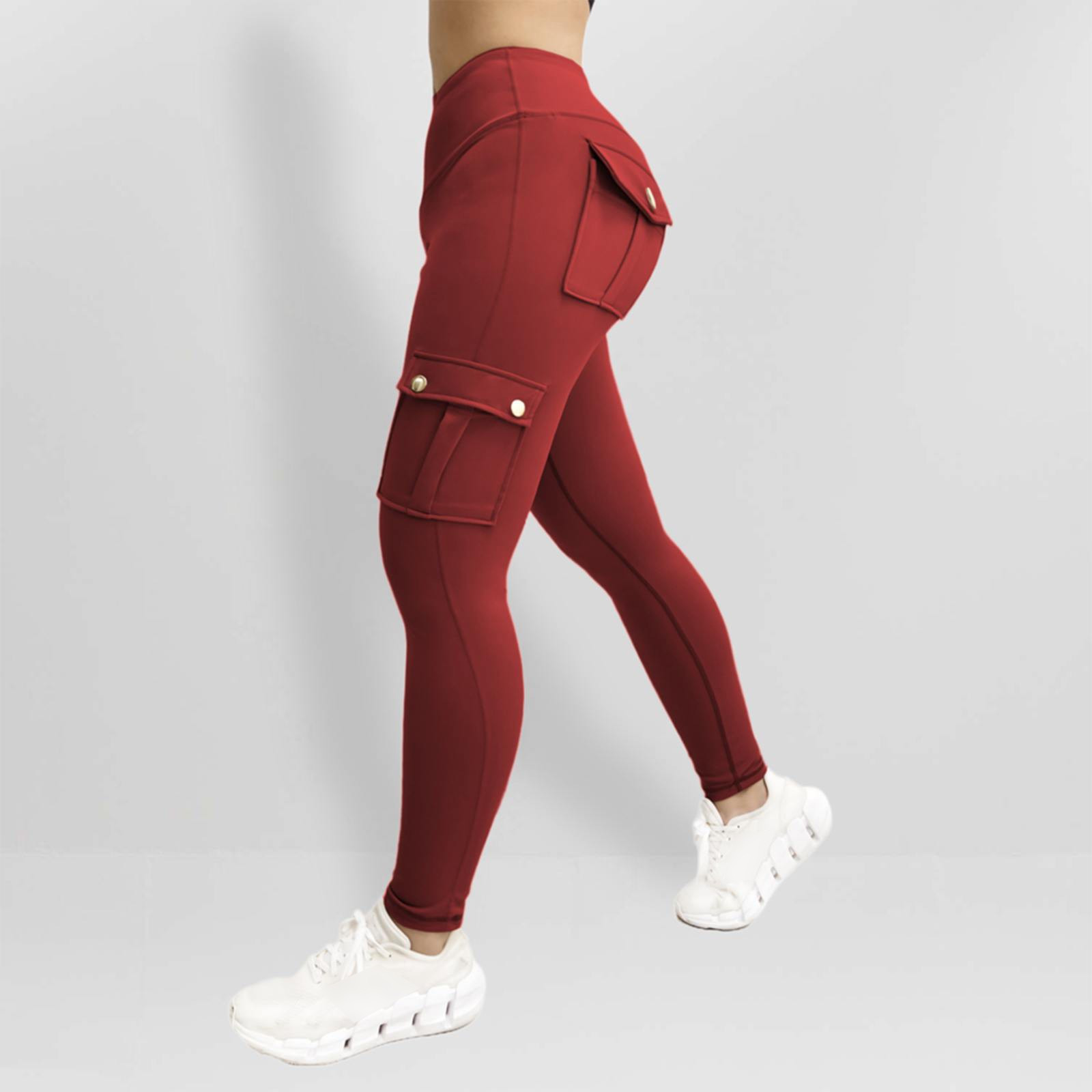 AherBiu Cargo Leggings for Women High Waisted Workout Yoga Leggings Juniors Cargo Pants with Multi Pockets Walmart