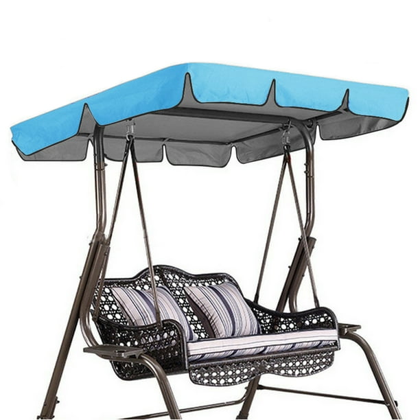 Deluxe Outdoor Swing Chair Canopy Top, Outdoor Swing Cushion Replacement Set