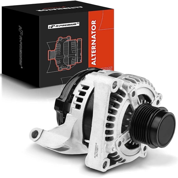 A-Premium Alternator Compatible with Dodge & Chrysler Models - Grand Caravan 01-07 Caravan 01-07 Town & Country 01-07 Voyager 01-03 - 12V 140A CW 6-Groove Clutch Pulley - Replace# 13871N 4868431AC