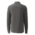 thumbnail image 3 of Men's Cutter & Buck Steel Air Force Falcons Vault Advantage Tri-Blend Pique Big & Tall Long Sleeve Polo, 3 of 3