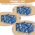 thumbnail image 4 of ZIATUBLES Toaster Oven Cover Decorative Kitchen Appliance Dust Cover Stain Resistant Countertop Organizer with Top Handle, Machine Washable, Size L, Dolphin Flower, 4 of 8