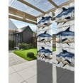 thumbnail image 3 of nqOlkjepod Outdoor Curtains for Patio Waterproof, Coastal Fish Outdoor Privacy Panels Grommet, Oil Painting Ocean Nautical Beach Blackout Outside Curtains for Porch/Cabana/Pergola 54"x108", 1 Panel, 3 of 8