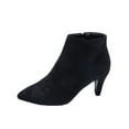 thumbnail image 2 of Tdoqot Womens Faux Fur Boots- High-Heels Christmas Gifts Thin heel Warm Women's Ankle Boots Black 35, 2 of 5