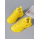 thumbnail image 2 of Mesh Panel Lace Up Front Breathable Chunky Trainers Women Sneakers, 2 of 3