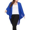 thumbnail image 4 of Women's Loose Fit 3/4 Sleeves Kimono Style Cover Up Solid Cardigan S-3XL, 4 of 4