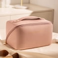 thumbnail image 1 of Bolsa de almohada cuadrada, bolsa de cosméticos para mujer, gran capacidad, portátil, bolsa de almacenamiento para cosméticos de viaje cibernética, 1 of 6