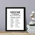 thumbnail image 2 of Welcome To Our Kitchen, 8 x 10 Black FRAMED Print Wall Art, 2 of 3