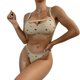 thumbnail image 1 of Traje de baño para mujer, espalda descubierta, correas anchas regulables para los hombros, cintura Regular, diseño hueco, traje de baño informal de moda, color tostado claro L, 1 of 8