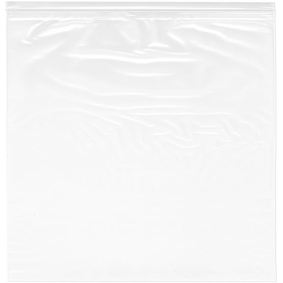 Plymor 24" x 24" (Pack of 50), 2 Mil Zipper Reclosable Plastic Bags