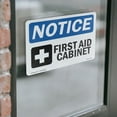thumbnail image 4 of First Aid Cabinet With Symbol OSHA Notice Vinyl Decal Label 7 Inch x 5 Inch - 10 Pack, 4 of 6