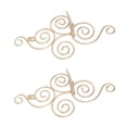 thumbnail image 2 of Wall Candle Holder, 2 Sets Swirl Iron Art Pattern European Style Wall Mounted Candlestick  For Cafe Bar For Living Room Gold, 2 of 8