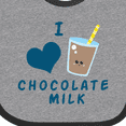 thumbnail image 4 of Inktastic I Love Chocolate Milk Boys or Girls Baby Bib, 4 of 4