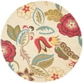 thumbnail image 5 of SAFAVIEH Blossom Nancy Floral Flowers Wool Area Rug, Beige/Multi, 5' x 8', 5 of 11