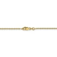 thumbnail image 4 of Real 14kt Yellow Gold 1.4mm Forzantine Cable Chain; 18 inch; Lobster Clasp; for Adults and Teens; for Women and Men, 4 of 5