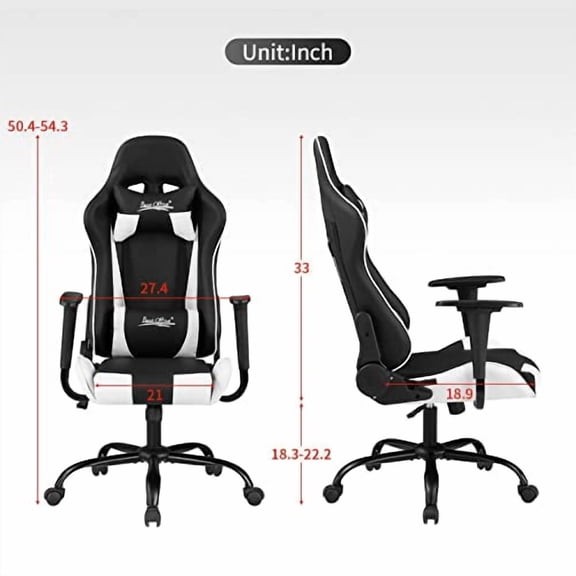 Gaming Chair for Adults PC Chair Silla Gamer Chair Gaming Chair Cheap Recliner Game Chair Ergonomic Desk Chair with Headrest Lumbar Support, High Back Video Game Chairs for Kids Ag