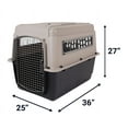 thumbnail image 3 of Petmate® Ultra Vari Plastic Travel Dog Kennel 36" for Medium to Large Pets 50-70 lbs, Taupe/Black, 3 of 8