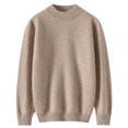 thumbnail image 5 of NAISIBABY Sweater for Boys Girls, Crew Neck Long Sleeve Solid Comfy Kids Casual Pullover Knit Clothes Khaki 8-10T, 5 of 6