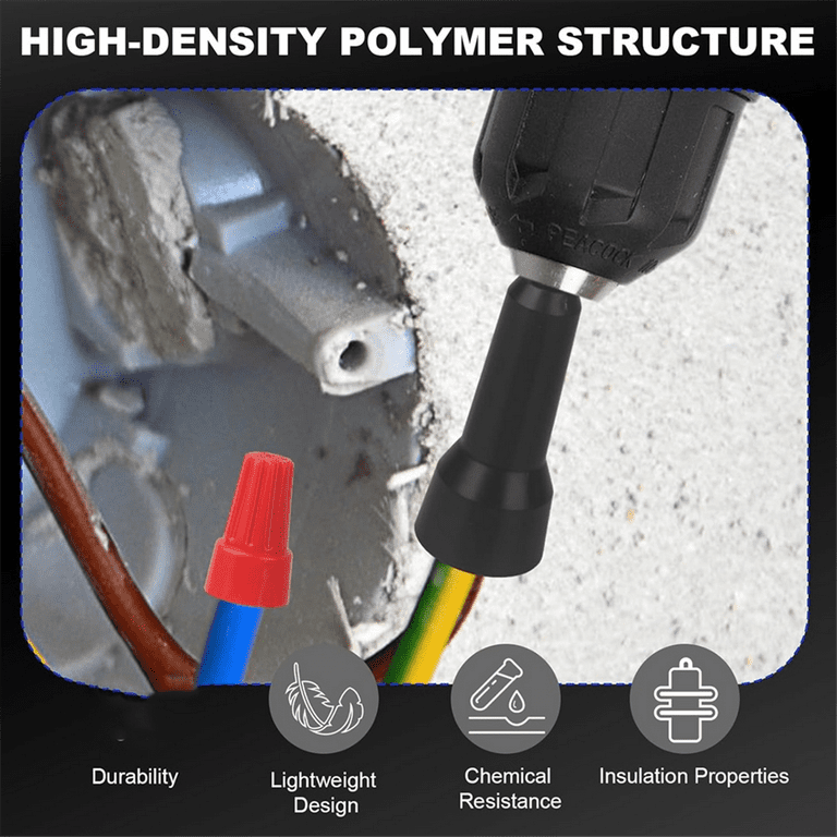 Wire Twister Tool For Electricians – 1/4" Chuck Wire Nut Spinner For Drills, Saves Time & Effort 3 thumbnail image