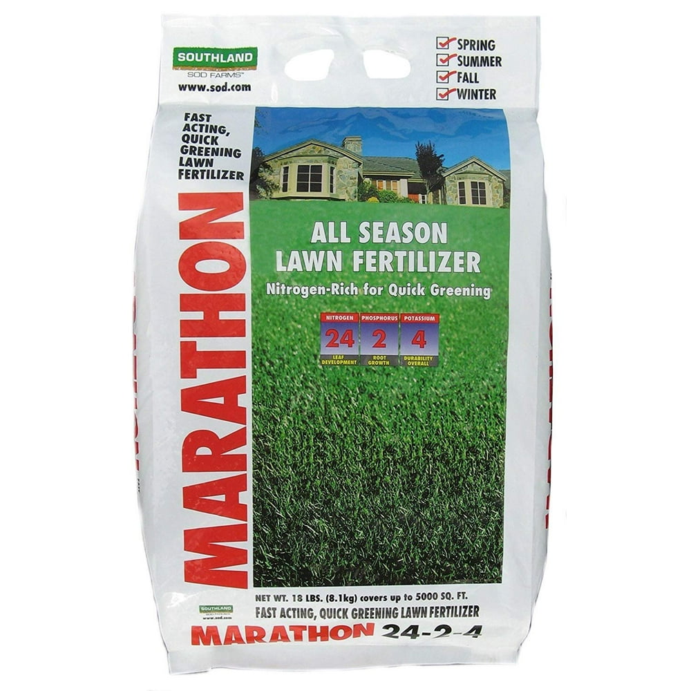 Marathon 24-2-4 All Season Fertilizer Bag, 18 lb - Walmart.com