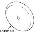 thumbnail image 2 of Cabinet Knob Backplate, 2-13/16 in. Outside Diameter, Stamped Steel, Satin Nickel, 2 of 2