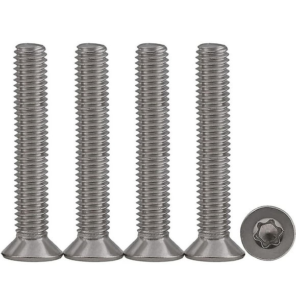 25pcs M4 X 45 Countersunk Head Screws 304 Stainless Steel Torx Screws Machine Screws Standard Drive Fully Threaded Screws